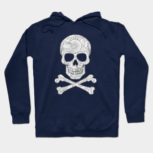 Pattern Skull with Cross Bones Hoodie